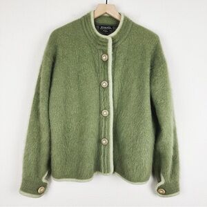 Vintage Venesha Angora Rabbit Hair Button Down Jacket